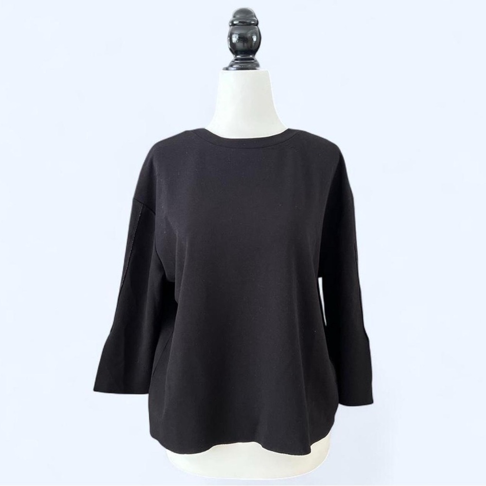 Oak + Fort Long Sleeve Grunge Vampy Minimalist Goth Witchy Black Shirt Small